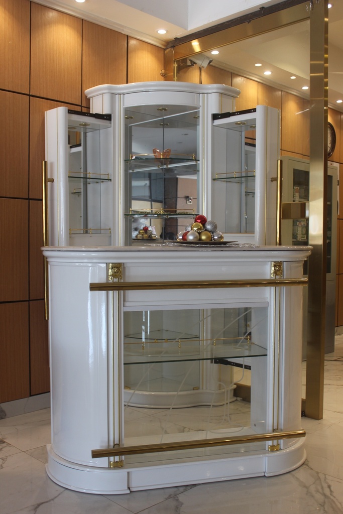 Bar D'angle Blanc + Comptoire BA-010B