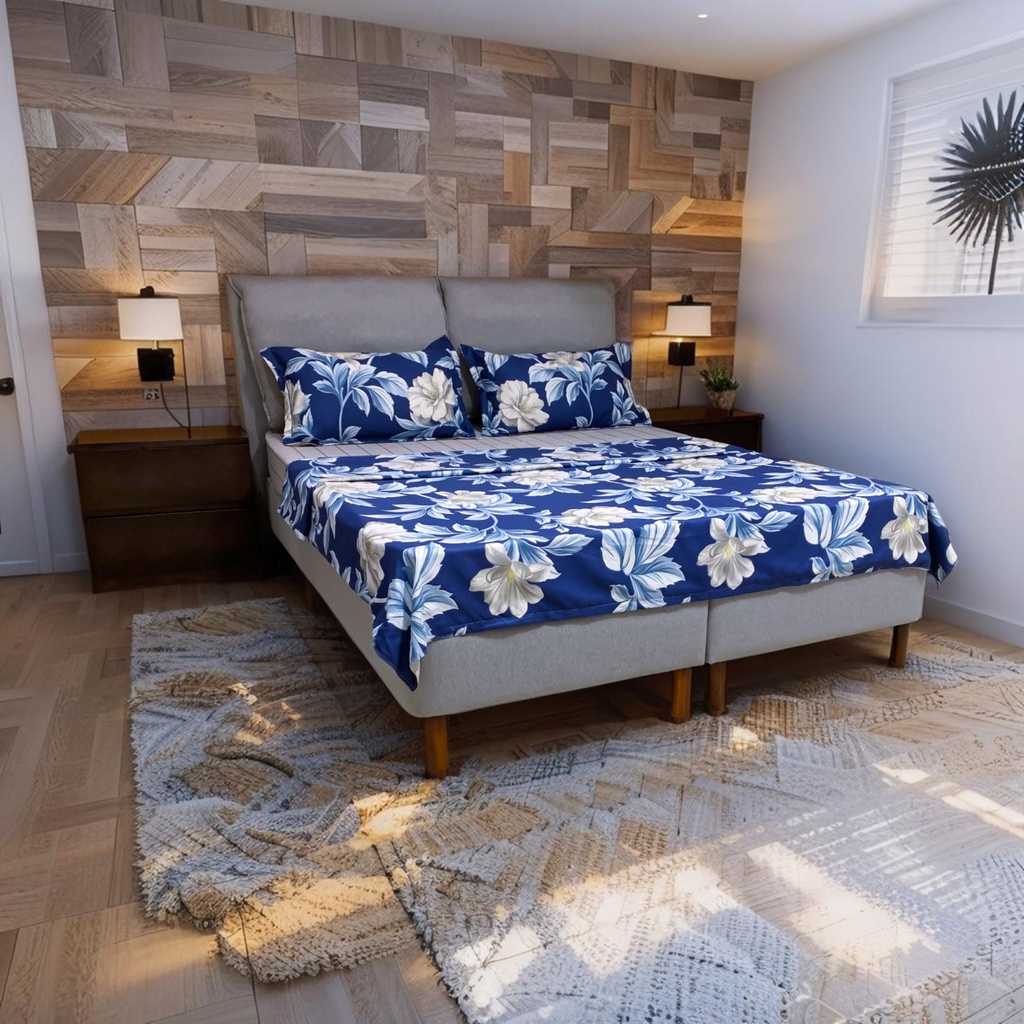 ENSEMBLE LIT REMBOURE(LI-9874-160M)LIT+MATELAS+COFFRE TETE DE LIT