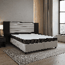 Bed Base Set + Head Board MATEO + Mattress TL-MATHEO.