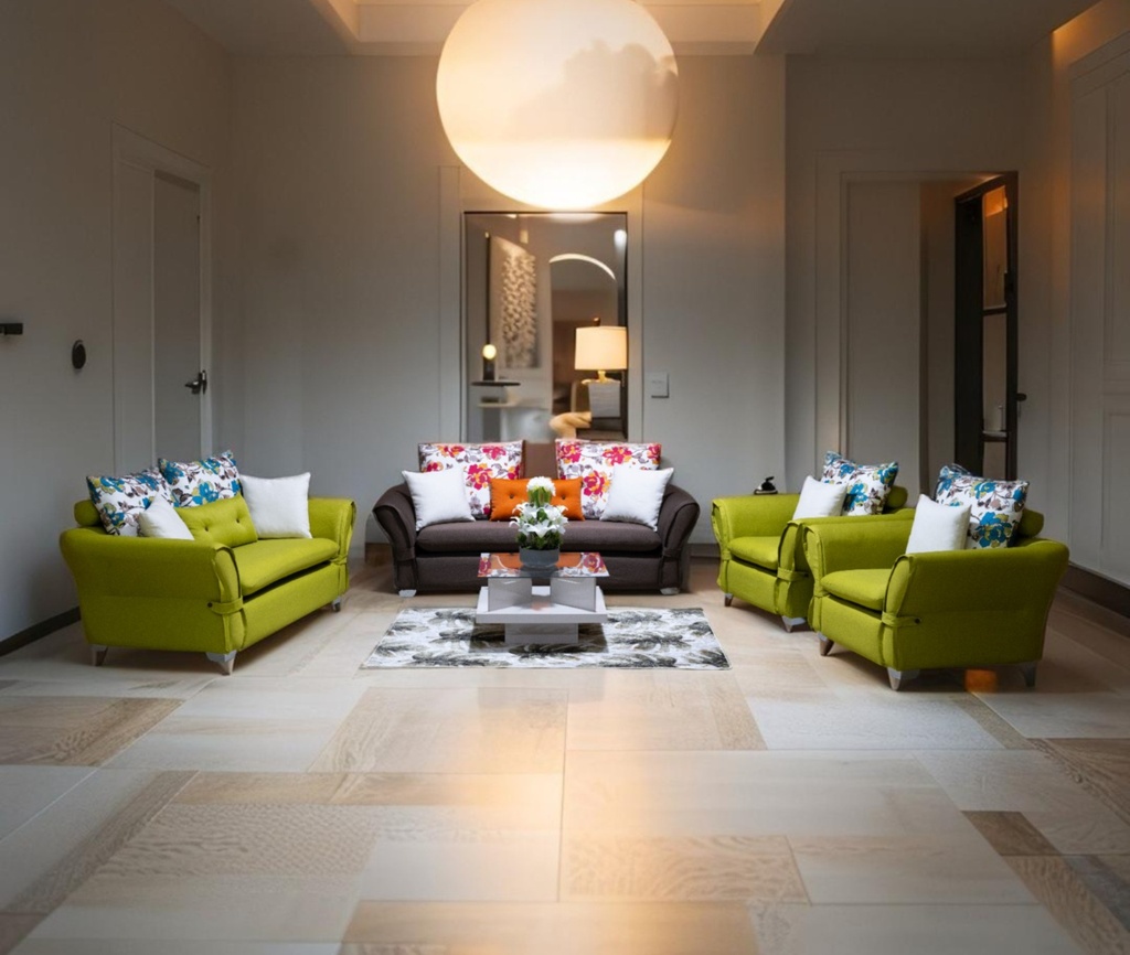 CANAPES 932 EN TOILE  ( 1+1+2+3Places )