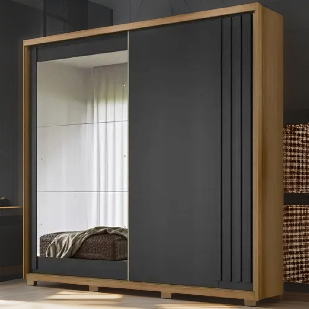 Penderie Dhara Gray +Mirroir P-984031.8