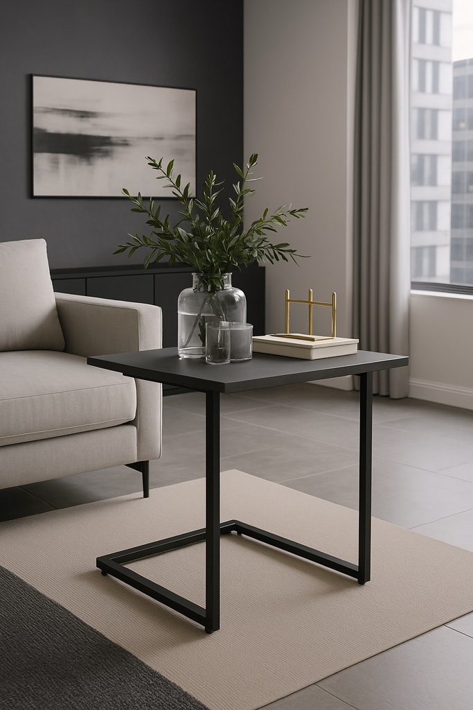 GUERIDON D'ACCOUDOIR NOIRE GA-3121B