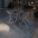 GUERIDON TRIANGULAIRE (JEU DE TROIS)MEGALUX